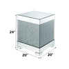 ACME Mallika Faux Round Crystals End Table Model 87912