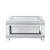 ACME Noralie Mirrored & Faux Diamonds Coffee Table Model 88020