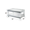 ACME Noralie Mirrored & Faux Diamonds Coffee Table Model 88020