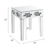 ACME Noralie Mirrored & Faux Diamonds End Table Model 88057