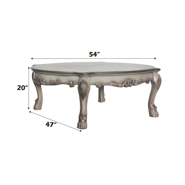 ACME Dresden Vintage Bone White Coffee Table Model 88170