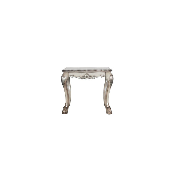 ACME Dresden Vintage Bone White End Table Model 88172