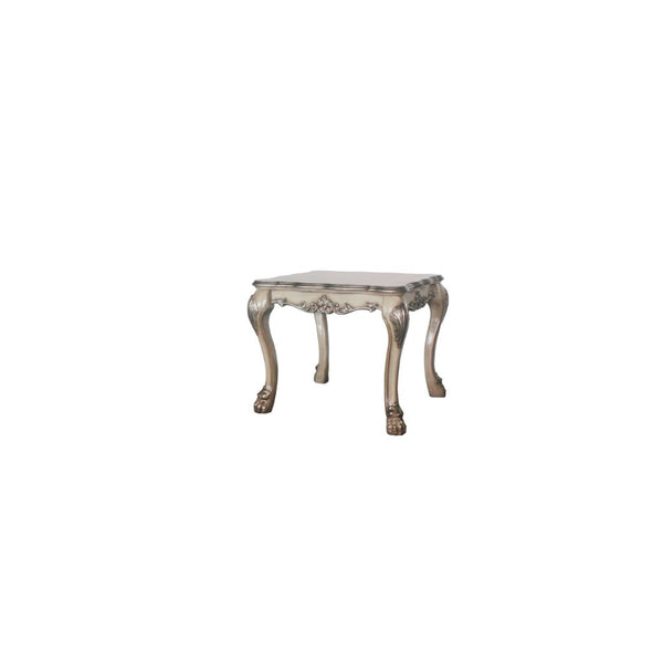 ACME Dresden Vintage Bone White End Table Model 88172