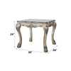 ACME Dresden Vintage Bone White End Table Model 88172