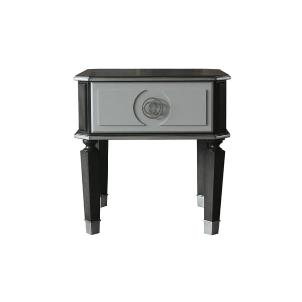 ACME House Beatrice Charcoal & Light Gray End Table Model 88817