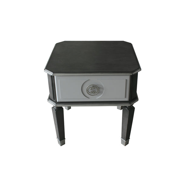 ACME House Beatrice Charcoal & Light Gray End Table Model 88817