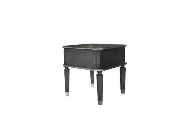 ACME House Beatrice Charcoal & Light Gray End Table Model 88817