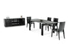 A&X Stratton Modern Black Extendable Dining Table Model VGUN8930
