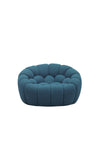 Divani Casa Yolonda Modern Curved Dark Teal Fabric Sofa Set Model VGEV2126C-SET-C-15