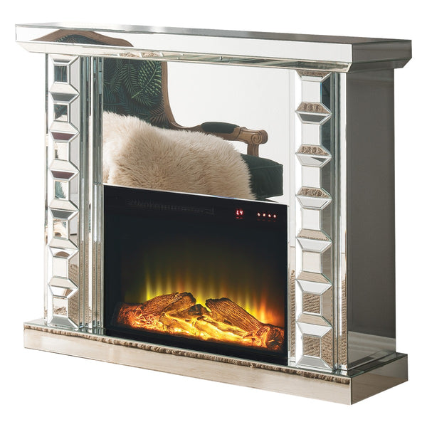 ACME Dominic Mirrored Fireplace Model 90202