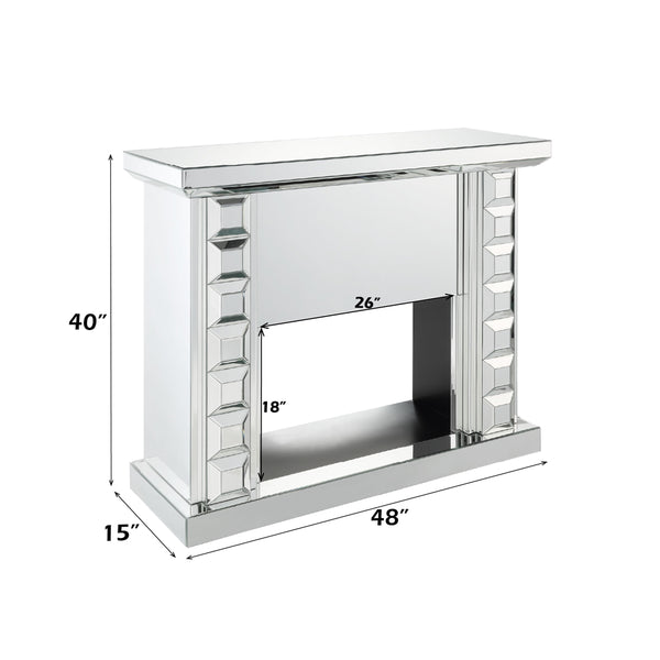 ACME Dominic Mirrored Fireplace Model 90202