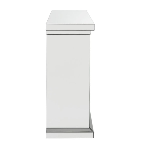 ACME Nysa Mirrored & Faux Crystals Fireplace Model 90204