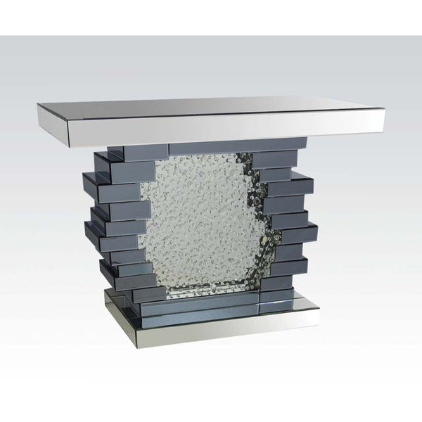 ACME Nysa Mirrored & Faux Crystals Console Table Model 90232