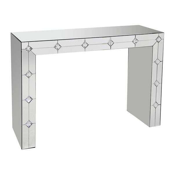 ACME Hessa Mirrored & Faux Rhinestone Console Table Model 90242