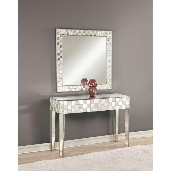 ACME Nasa Mirrored & Mother of Pearl Console Table Model 90244
