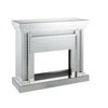 ACME Nysa Mirrored & Faux Crystals Fireplace Model 90272