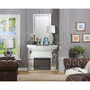 ACME Nysa Mirrored & Faux Crystals Fireplace Model 90272