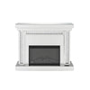 ACME Nysa Mirrored & Faux Crystals Fireplace Model 90272