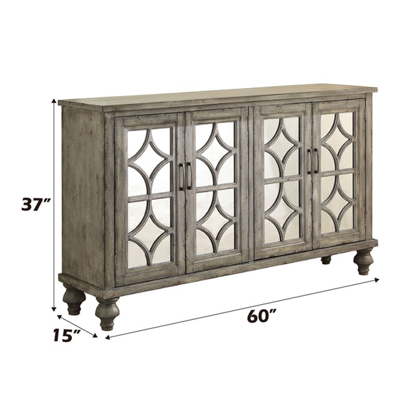 ACME Velika Weathered Gray Console Table Model 90280
