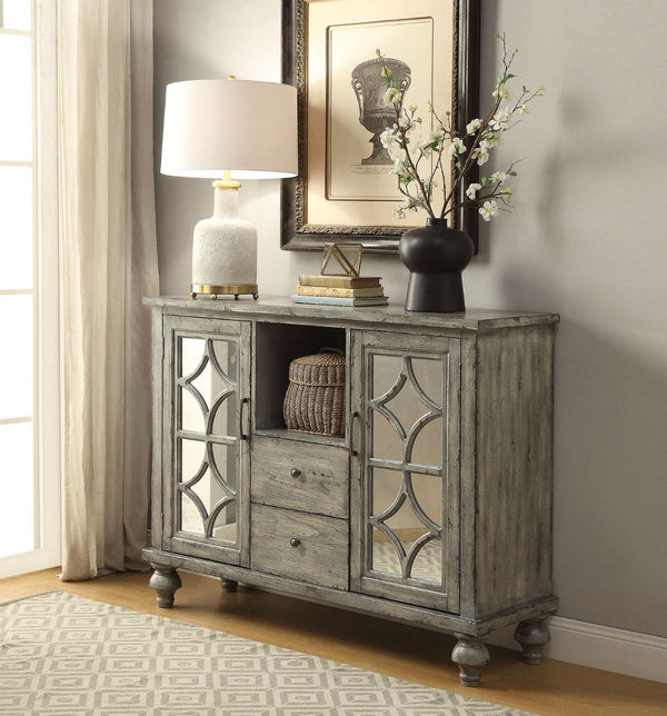 ACME Velika Weathered Gray Console Table Model 90282