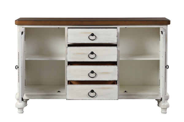 ACME Vermont Antique White Console Table Model 90288