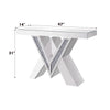 ACME Noralie Mirrored & Faux Diamonds Console Table Model 90444
