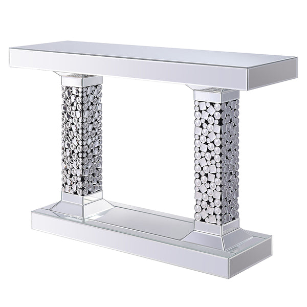 ACME Kachina Mirrored & Faux Gems Console Table Model 90446