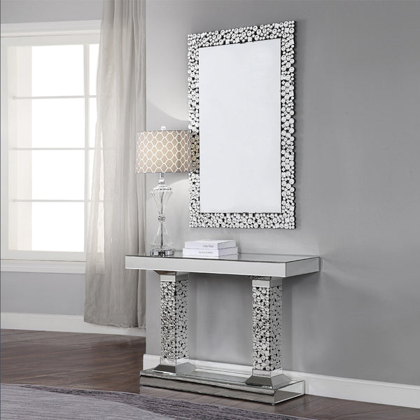 ACME Kachina Mirrored & Faux Gems Console Table Model 90446