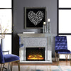 ACME Noralie Mirrored & Faux Diamonds Fireplace Model 90455