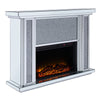 ACME Noralie Mirrored Faux Diamonds Fireplace Model 90457