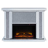 ACME Noralie Mirrored Faux Diamonds Fireplace Model 90457