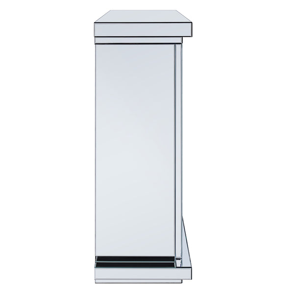 ACME Noralie Mirrored Faux Diamonds Fireplace Model 90457