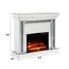 ACME Noralie Mirrored & Faux Diamonds Fireplace Model 90470