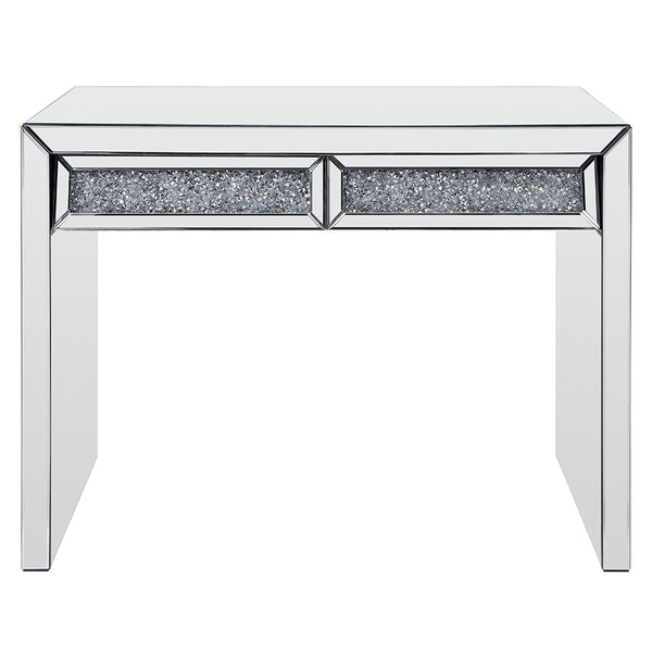 ACME Noralie Mirrored & Faux Diamonds Console Table Model 90505