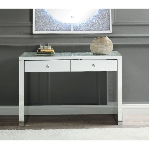 ACME Noralie Mirrored & Faux Diamonds Console Table Model 90507