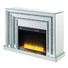ACME Noralie Mirrored & Faux Diamonds Fireplace Model 90523