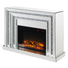 ACME Noralie Mirrored & Faux Diamonds Fireplace Model 90523