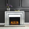 ACME Noralie Mirrored & Faux Diamonds Fireplace Model 90523