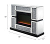 ACME Noralie Mirrored & Faux Diamonds Fireplace Model 90660
