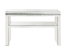 ACME Noralie Mirrored & Faux Diamonds Sofa Table Model 90675