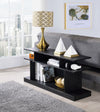 ACME Sollix Black Accent Table Model 90885