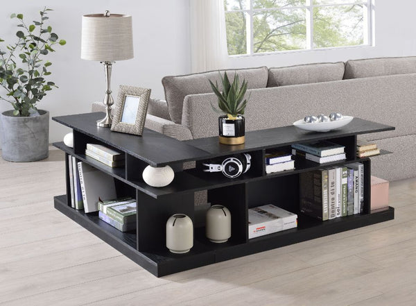 ACME Sollix Black Accent Table Model 90885