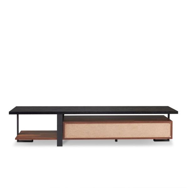 ACME Elling Walnut & Black TV Stand Model 91235
