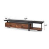 ACME Elling Walnut & Black TV Stand Model 91235