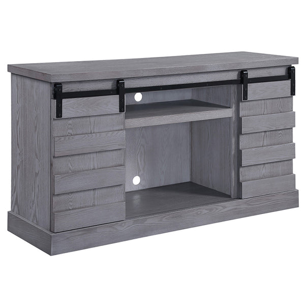 ACME Amrita Gray Oak TV Stand with Fireplace (Include 91617FIR) Model 91616