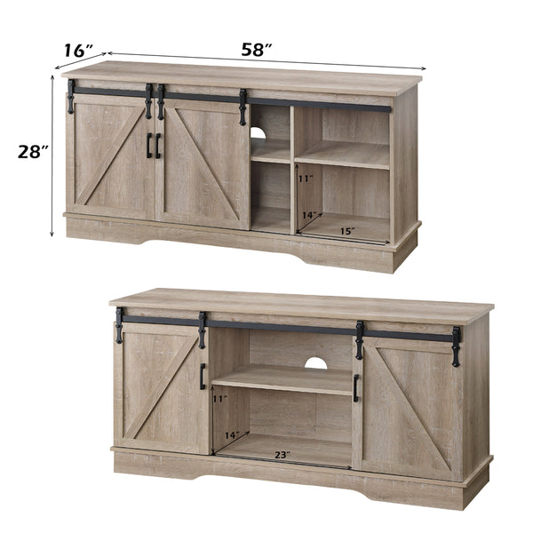 ACME Bennet Oak TV Stand Model 91857