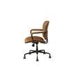 ACME Josi Coffee Top Grain Leather Office Chair Model 92029