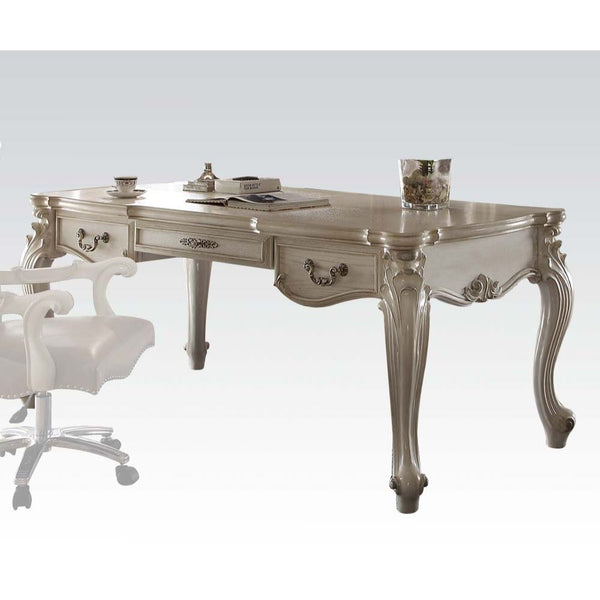 ACME Versailles Bone White Executive Writing Desk Model 92275