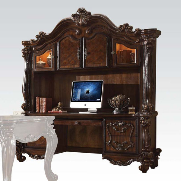 ACME Versailles Cherry Oak Executive Computer Desk with Hutch Model 92284