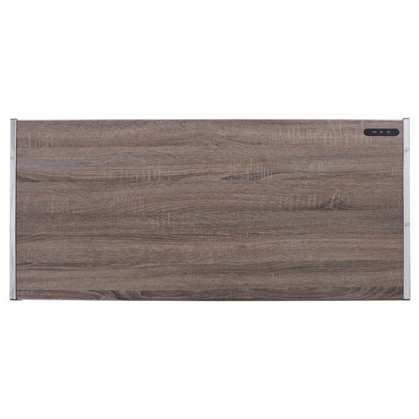 ACME Finis Weathered Oak & Chrome Writing Desk with USB Port Model 92344